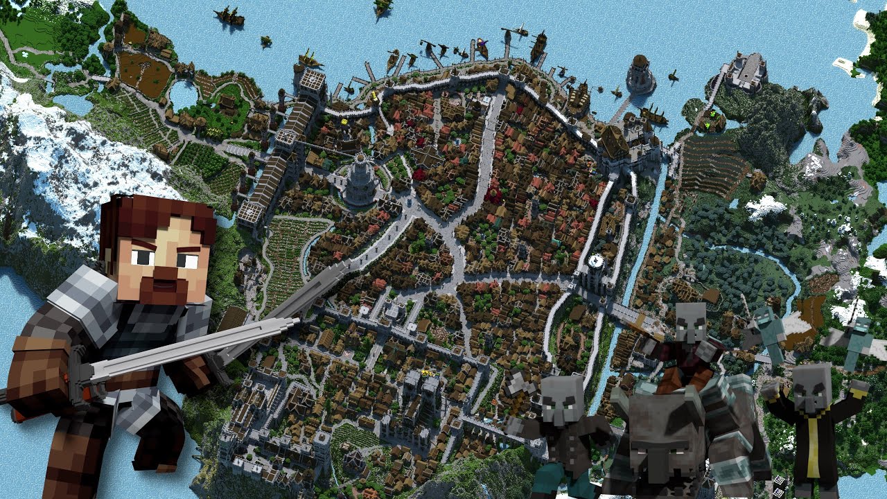 My Biggest Most Detailed City EVER in Minecraft - Showaround