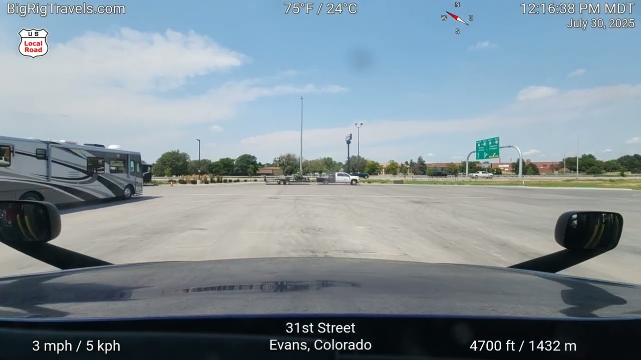 BRT528 From Greeley, Colorado eastbound across the Great Plains to Ellis, Kansas