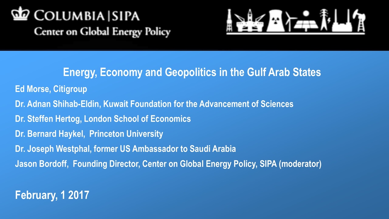 Energy, Economy and Geopolitics in the Gulf Arab States
