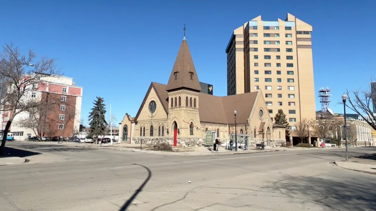 Walking in Regina, March 22, 2022: First Walk Downtown this Spring