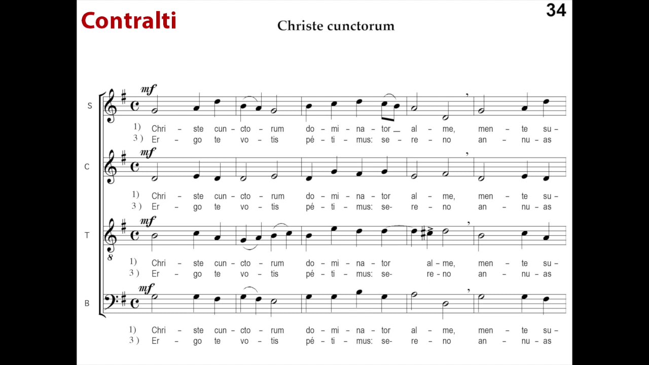 34 - Christe cunctorum (A. Scarlatti)