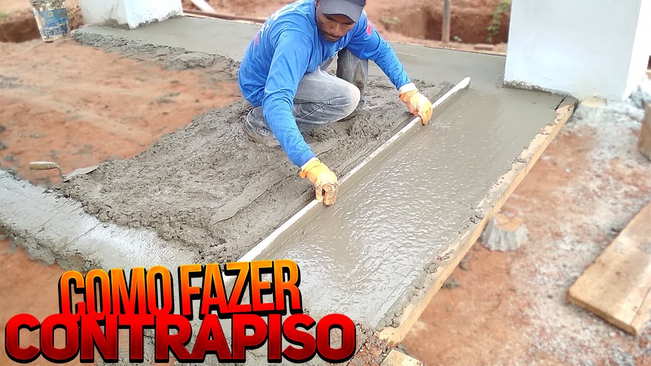 COMO FAZER CONTRAPISO PASSO A PASSO