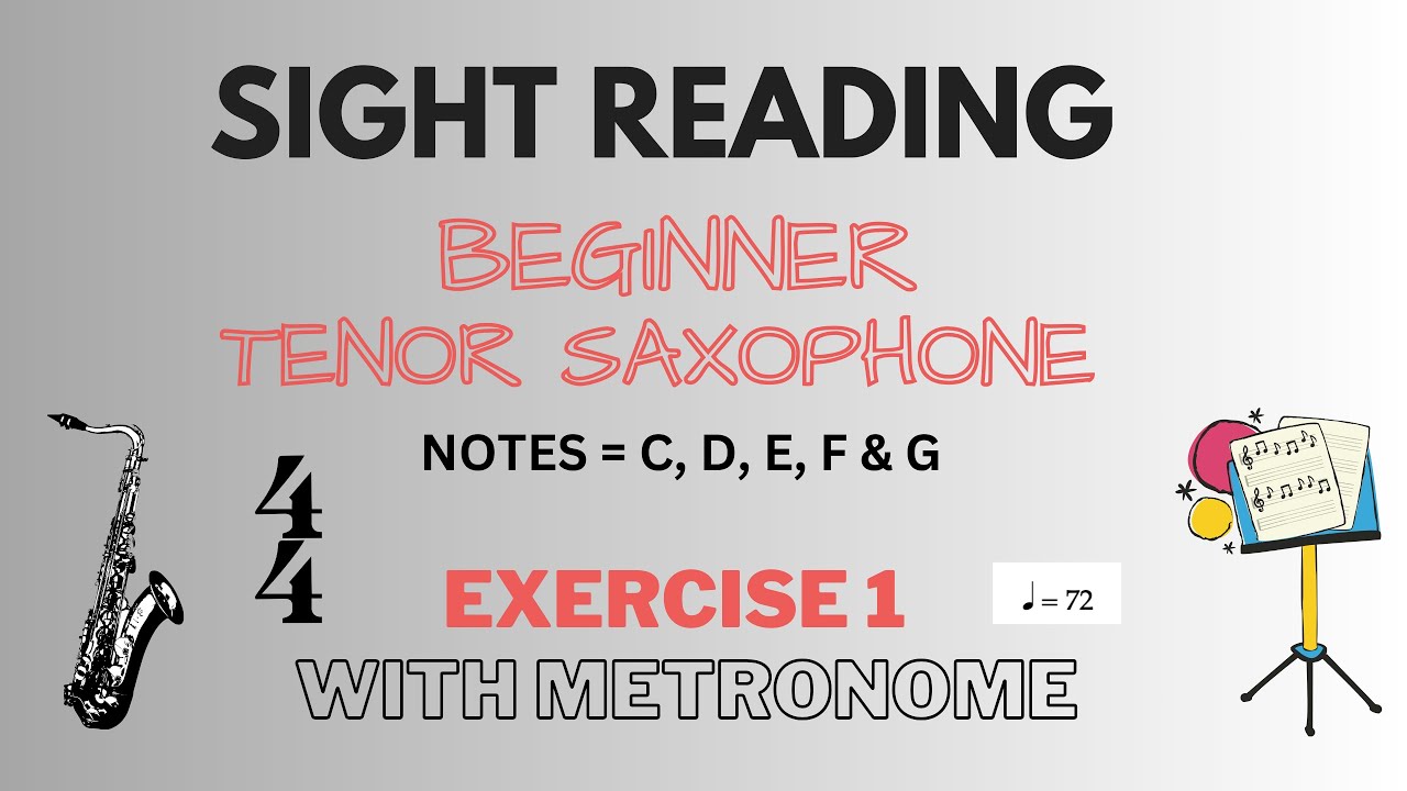 🎶TENOR SAX - sight reading for beginners! 🎶