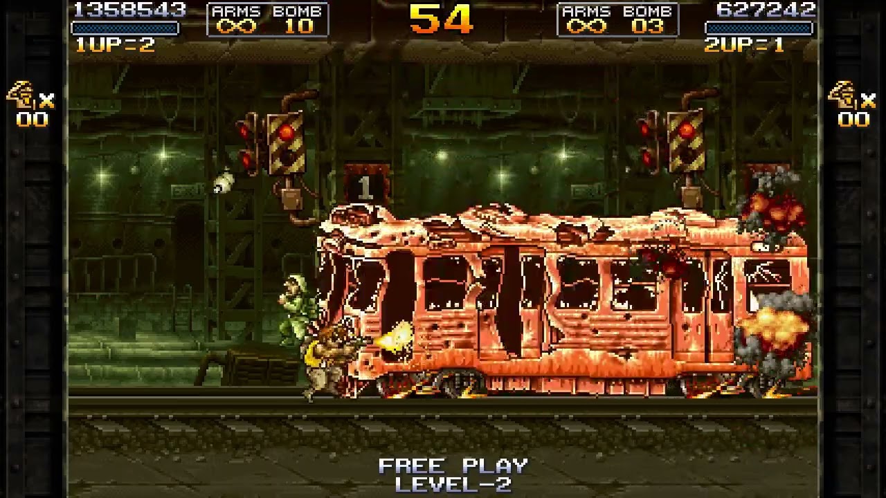 Metal Slug SB Fanthology v0.8 : Metal Slug Tour (Two Player) - Metal Slug 2 Mission 5 (Easy Mode)