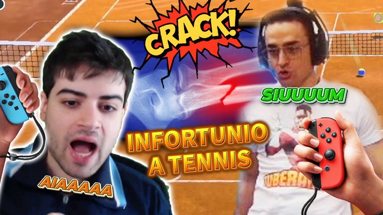 *GRAVE INFORTUNIO* nella PRIMA PARTITA a TENNIS con @Tuberanza 😭