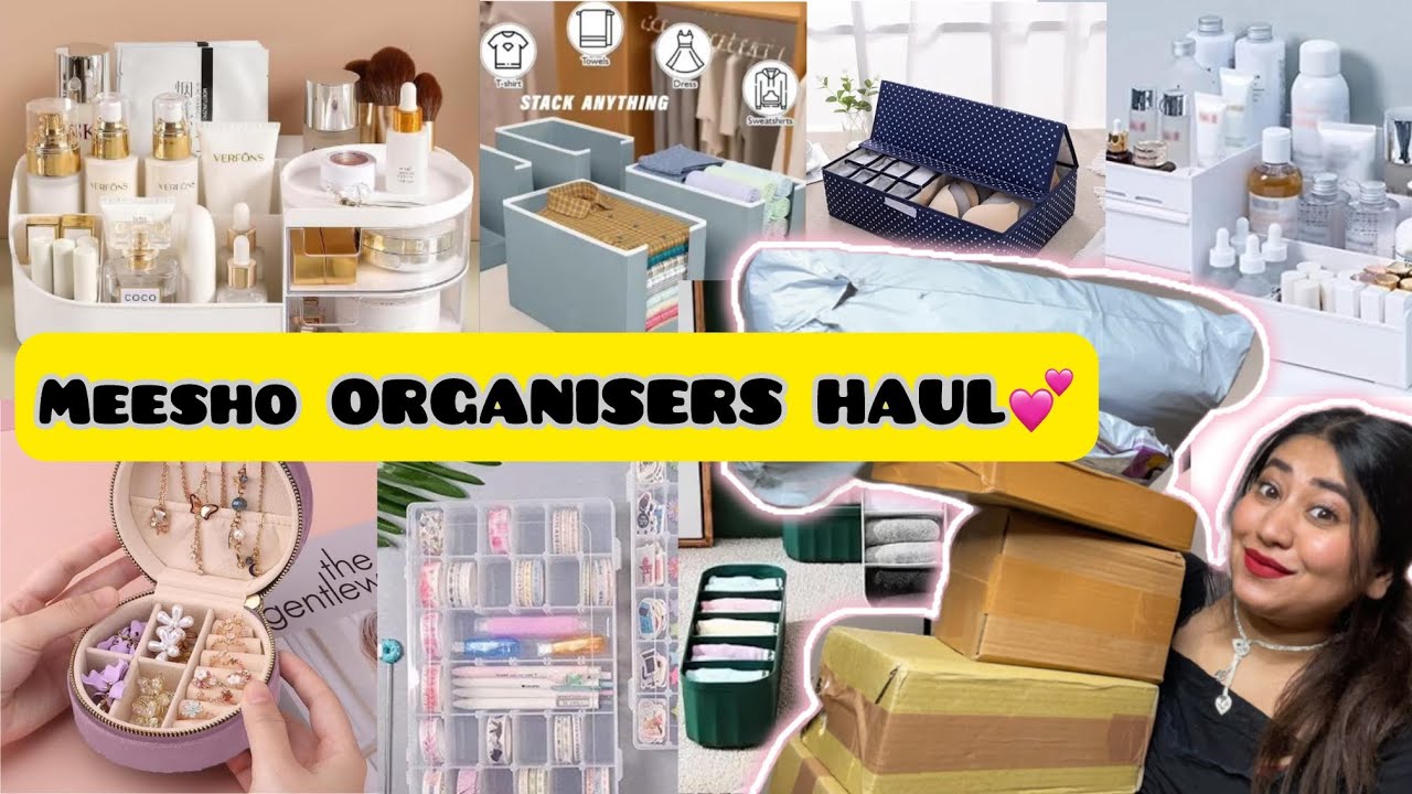 MEESHO ORGANISERS HAUL✨| Affordable Haul| Storage boxes