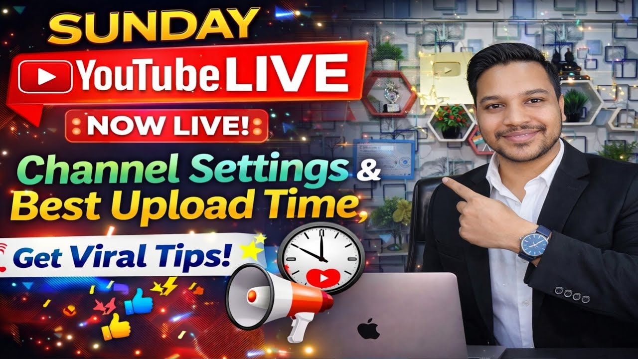 YouTube Channel Settings 2026 | Video Viral Kaise Kare 🔴(LIVE)