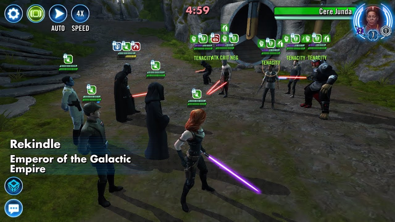 Empire (3* DV (Duels End) FDC/Omicron) vs Cere UFU (All Omicrons) |5v5 Grand Arena SWGOH|