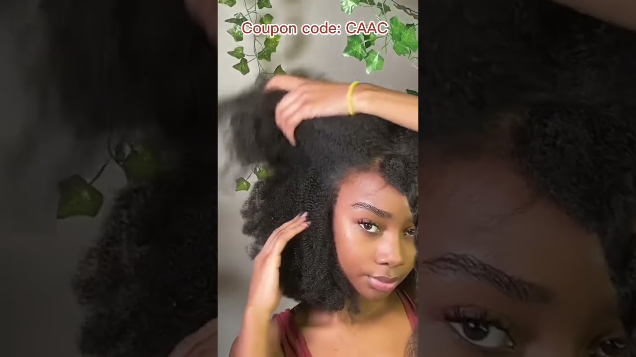 Wig Where?!😯Afro Curly Lace Wig Installation | 4C Type Curly Natural Hair Review Ft.@UlaHair