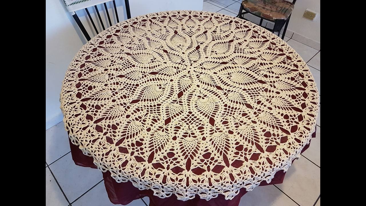 Como tejer mantel a crochet paso a paso. Parte 1/6
