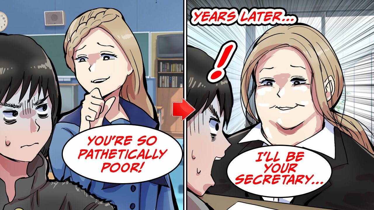 The rich girl who used to bully me for being poor is unrecognizable now [Manga Dub]
