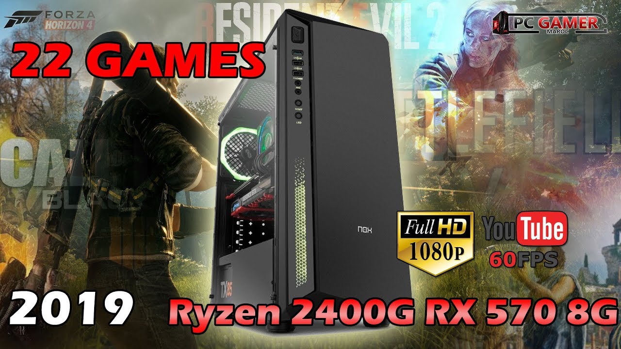 22 Games on PC GAMER 2400G RX 570 8G 1080p Ultra-High Settings