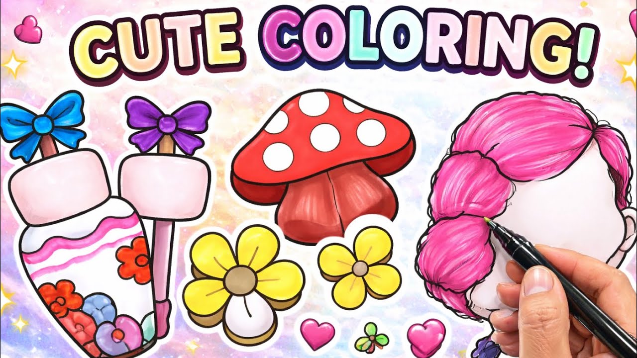 COLOR WITH ME SOFT RELAXING ASMR🖌️💞