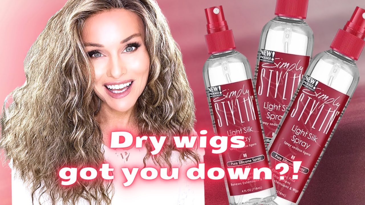 DRY WIGS GOT YOU DOWN?! | BEST USES for Simply Stylin' Light Silk Spray FOR WIGS!