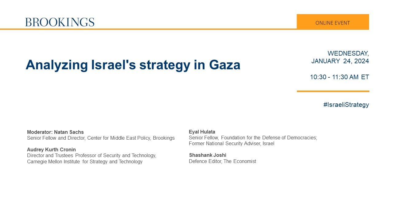 Analyzing Israel’s strategy in Gaza