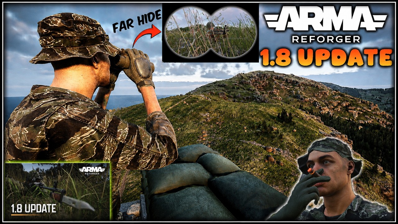 ARMA REFORGER 1.8: ОБНОВЛЕНИЕ УЖЕ В ИГРЕ! Дальняя маскировка, умный ИИ и роль специалиста