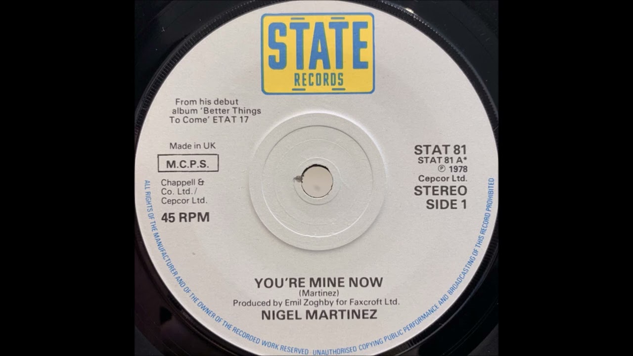 NIGEL MARTINEZ   YOU'RE MINE NOW