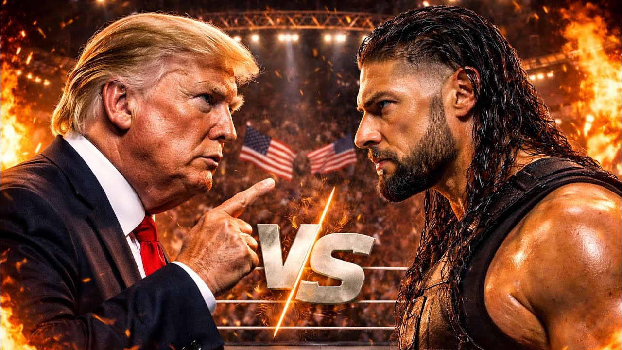 Roman Reigns vs Donald Trump – Hell in a Cell Match 🔥 WWE Dream Match | Who Wins?