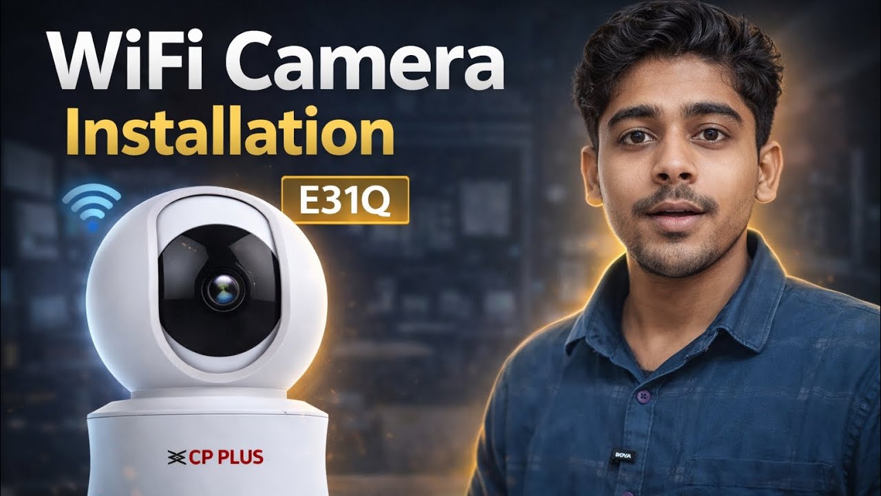 CP PLUS EzyKam+ E31Q WiFi Camera Installation 🔥 Complete Setup in Hindi | Step by Step