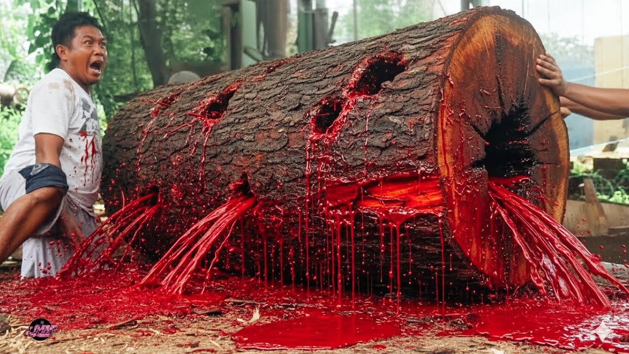 Continuously Attacking the Long Trembesi Monster's Defenses, Finally Fallen #woodworking