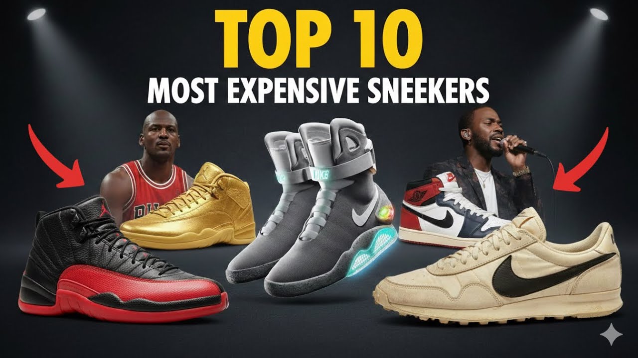 $2,000,000 For Shoes?! Top 10 Most Expensive Sneakers Ever 👟