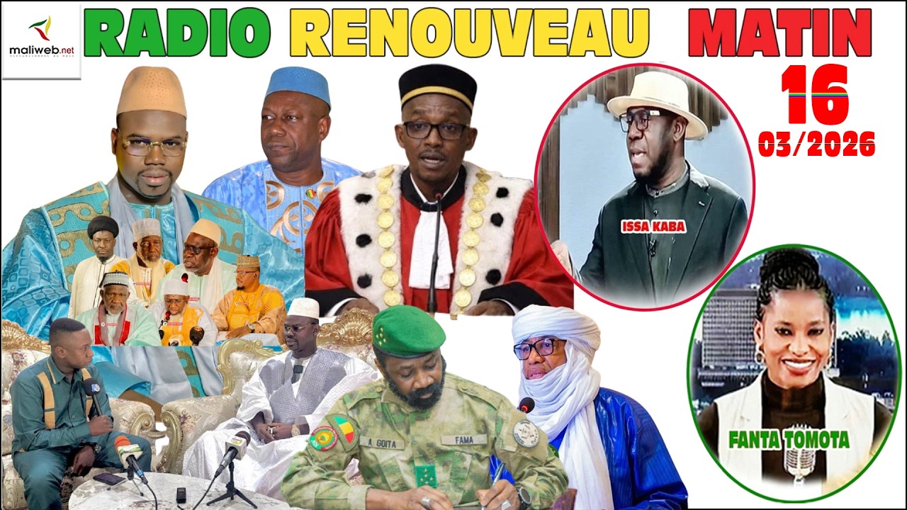 LE MATINAL DE LA RADIO RENOUVEAU FM du 16 Mars 2026