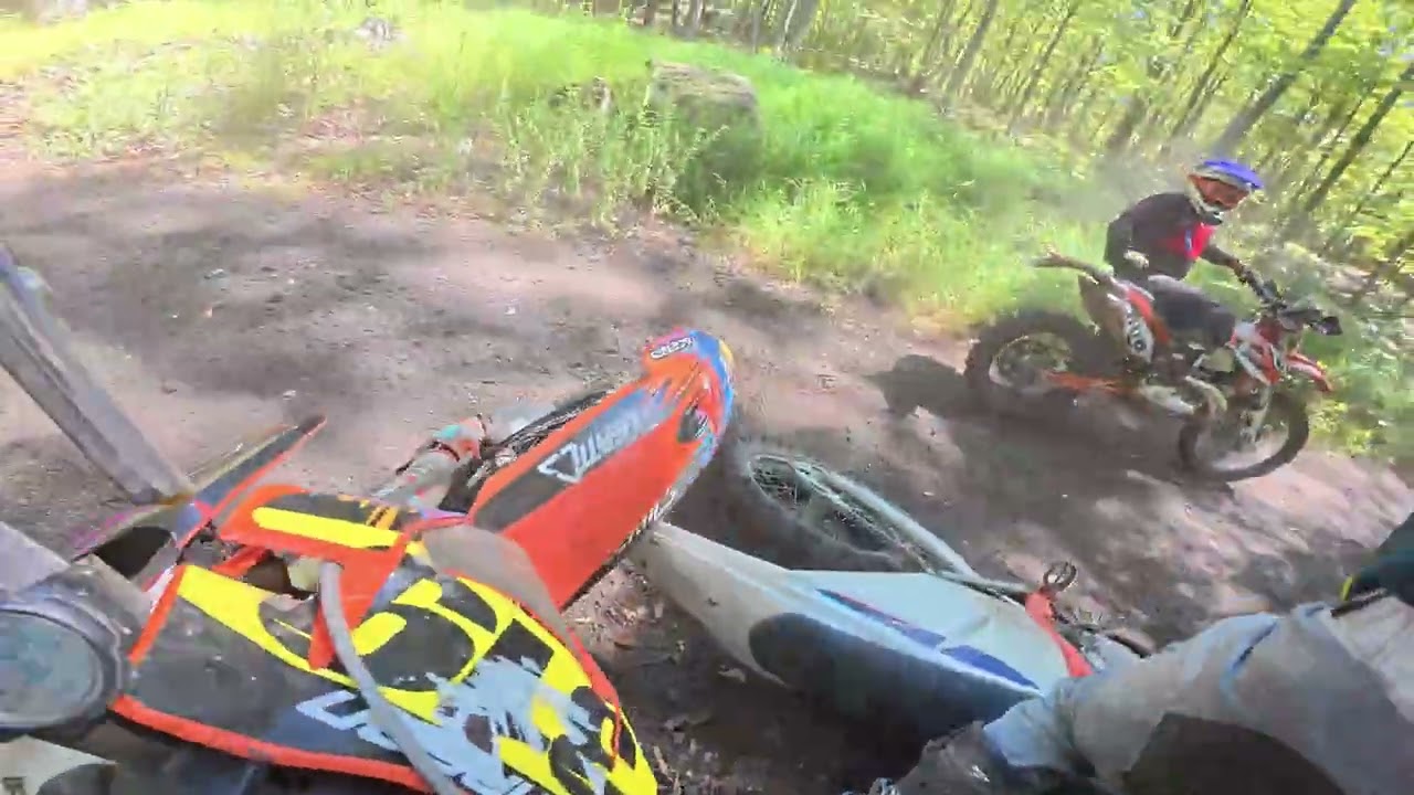 Enduro single track with friends  mistakes were made 