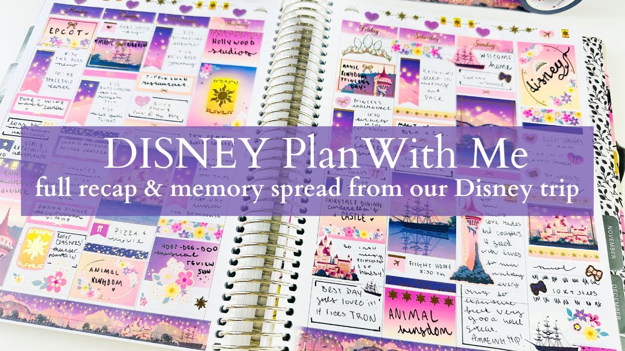DISNEY Trip! | PLAN WITH ME | Trip pre-planning + Memory Keep | Trip Highlights, Disney Favs & More