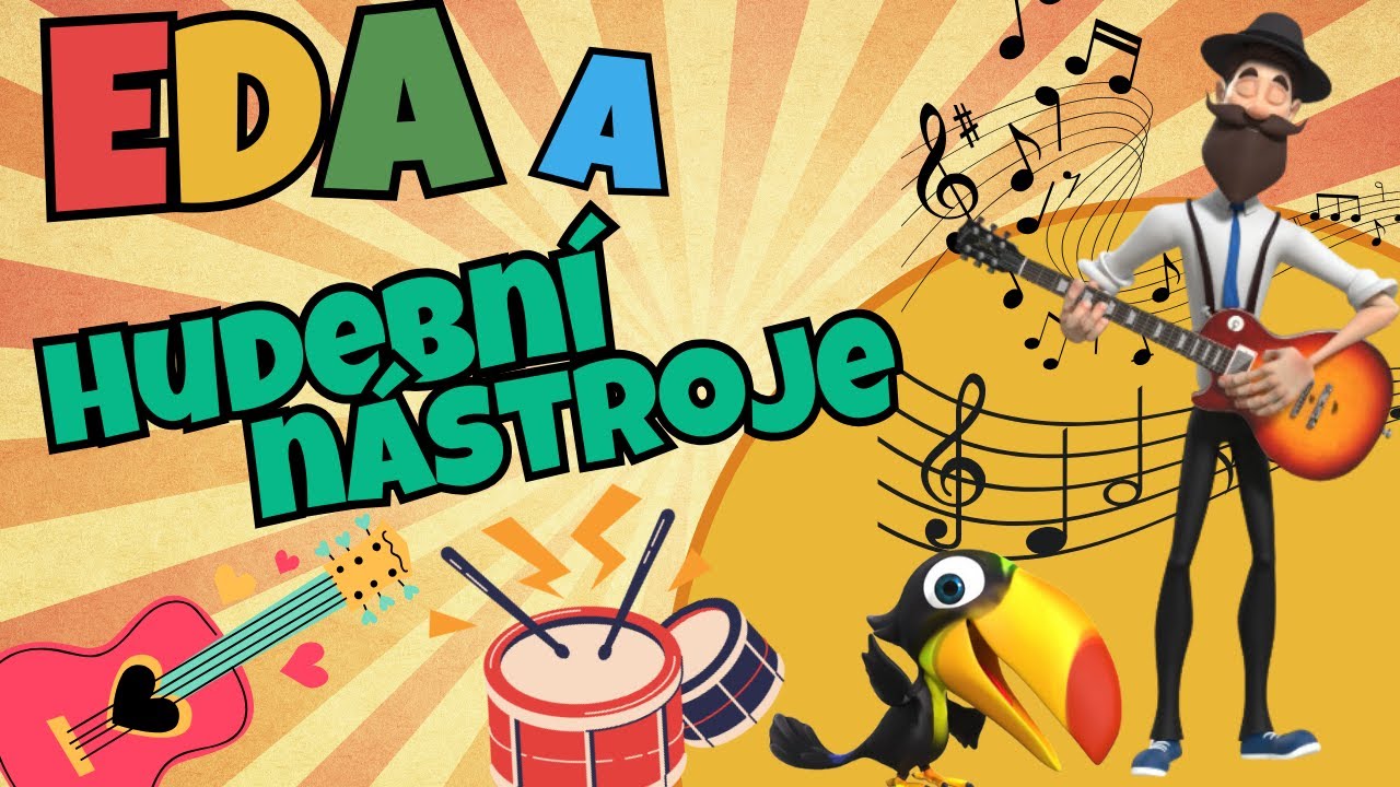 Eda objevuje hudební nástroje 🎶 🎸 video pro děti