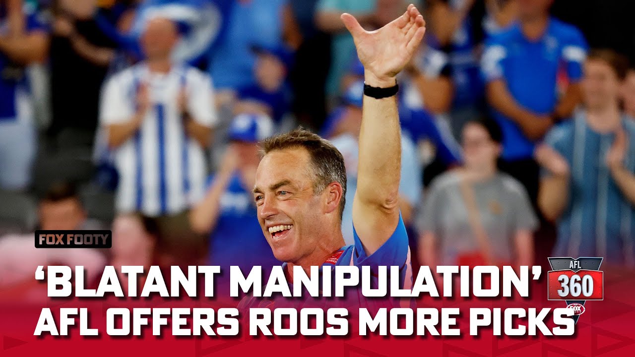 'Blatant manipulation' - Chris Scott & Ross Lyon SLAM Roos assistance package I AFL 360 I Fox Footy