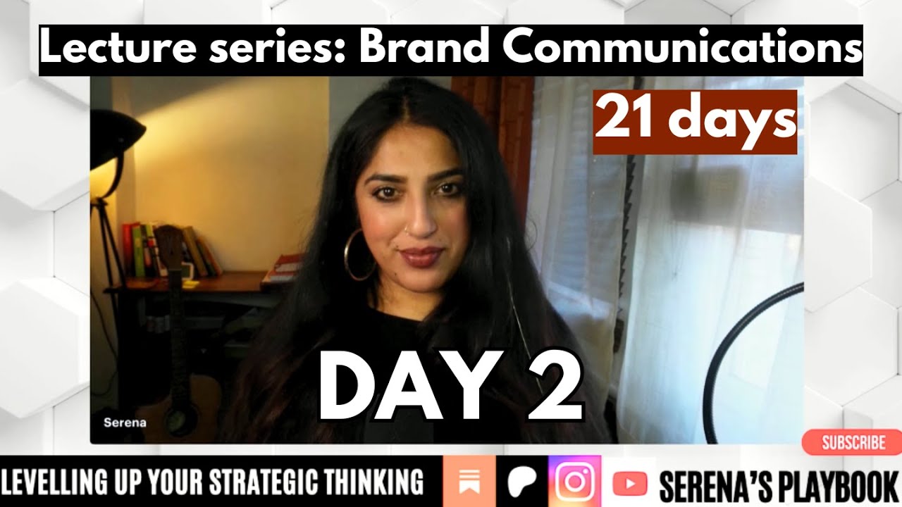 Day 2 of 21: Know your audience. Lecture series on brand comms