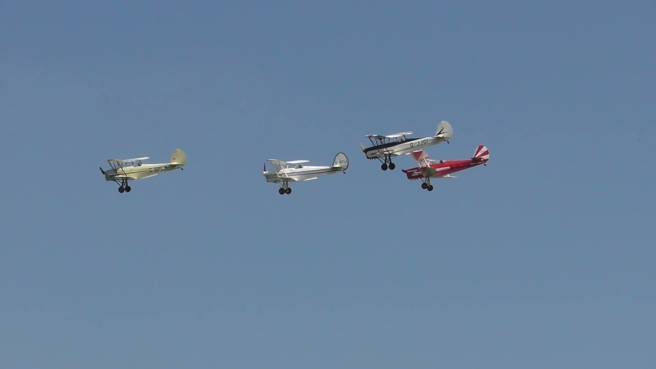 The Stampe Formation Team display at Shuttleworth 05/09/2021. #sv4