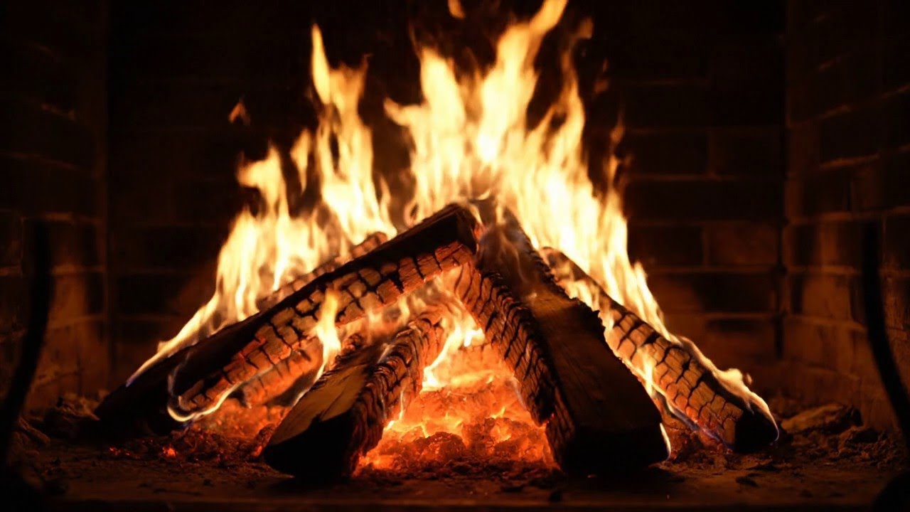 Quiet Winter Fireplace Smooth Jazz for Stress Relief and Deep Rest