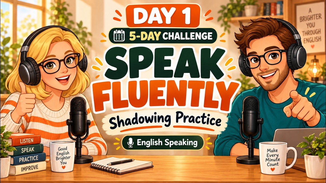 Shadowing English Speaking Practice | Speak Fluently 5-Day English Speaking Challenge