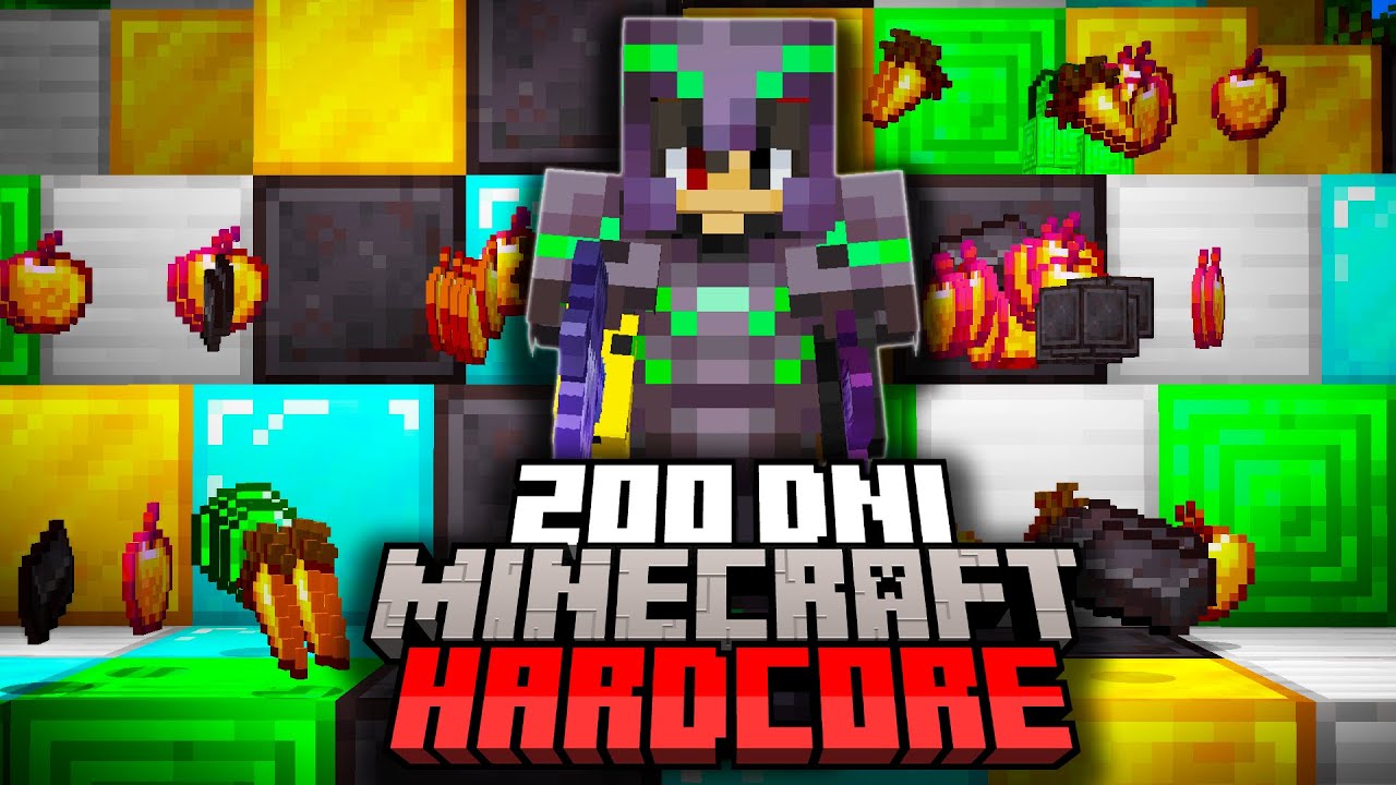 PRZEŻYŁEM 200 DNI MINECRAFT HARDCORE! (moja historia)