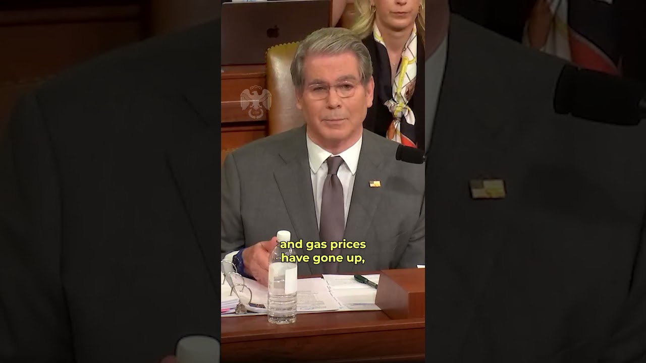 Gas prices are up because of Trump's war with Iran. Bessent says it's 