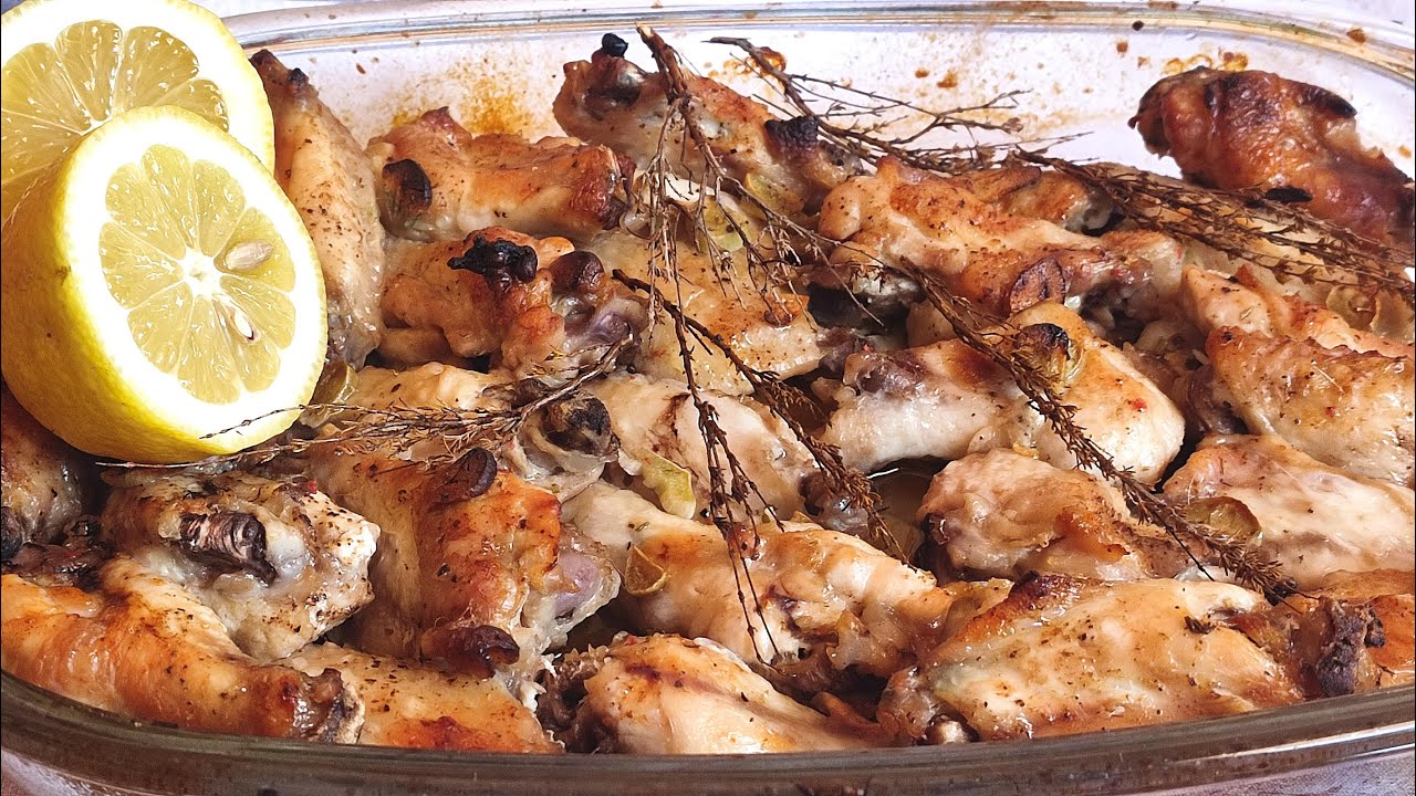 ALITAS DE POLLO AL LIMÓN EN EL HORNO🍗🍋😋 | El Dulce Paladar