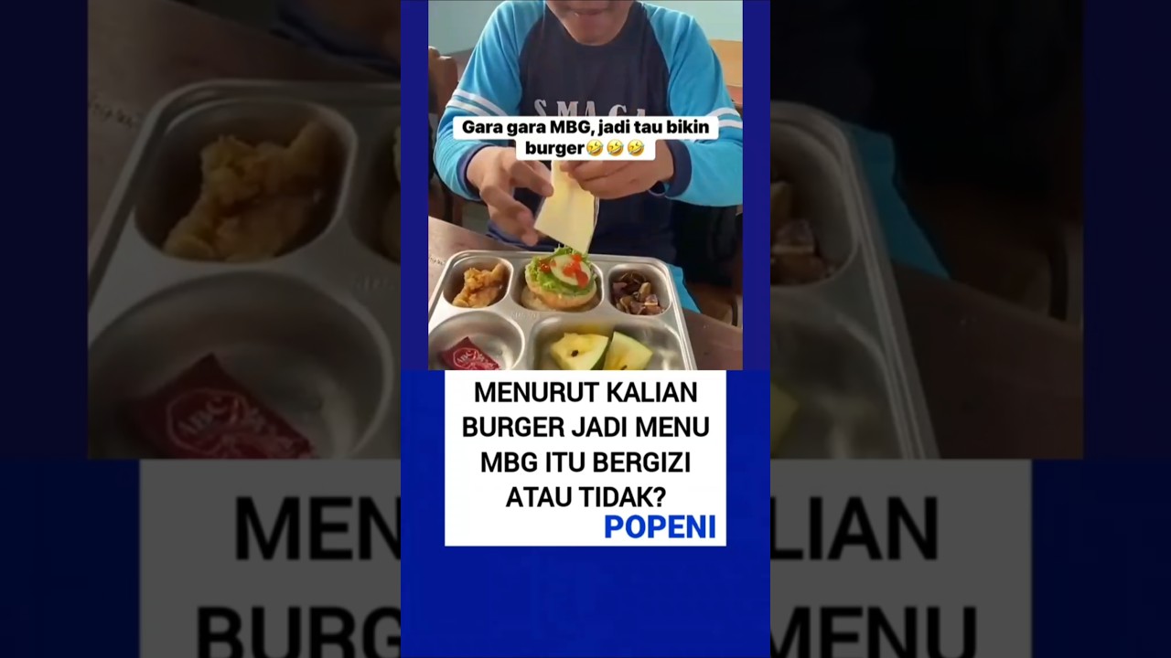 Menu MBG burger