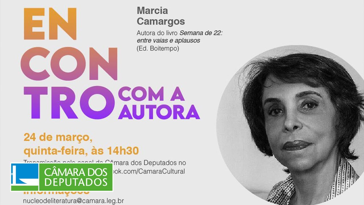 Encontro com a Autora recebe Marcia Camargos - 24/03/2022