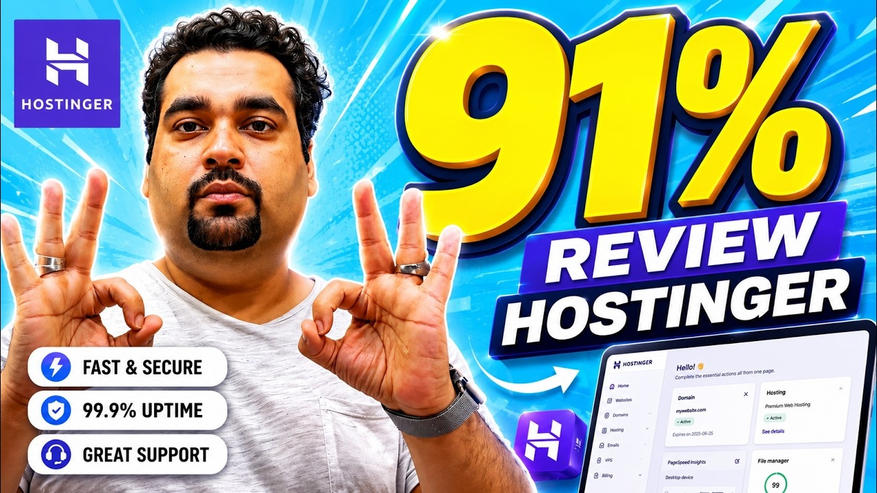 Hostinger Review 2026: Is It Worth It? Get Up to 91% OFF Hosting