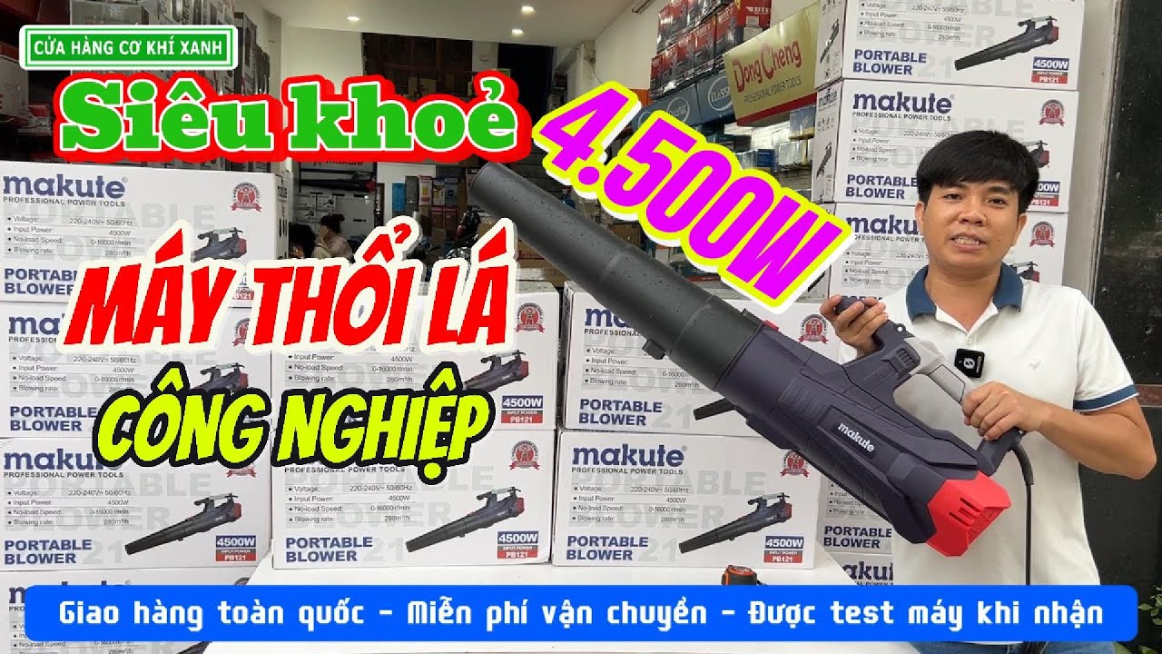 Máy Thổi Lá Công Nghiệp MAKUTE 4500W- Thổi Bụi Công Suất Lớn