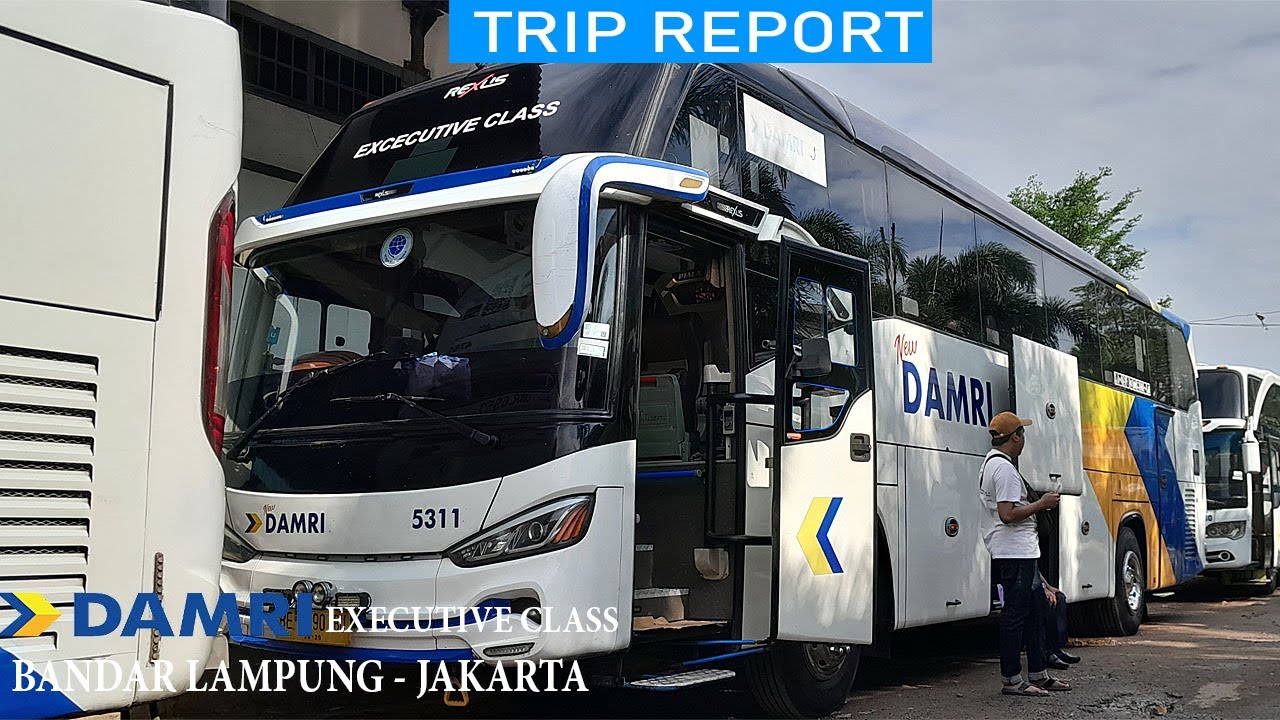 RUTE DAMRI FAVORIT!!!  TRIP TANJUNG KARANG - GAMBIR WITH DAMRI EXECUTIVE CLASS ANGKATAN PAGI