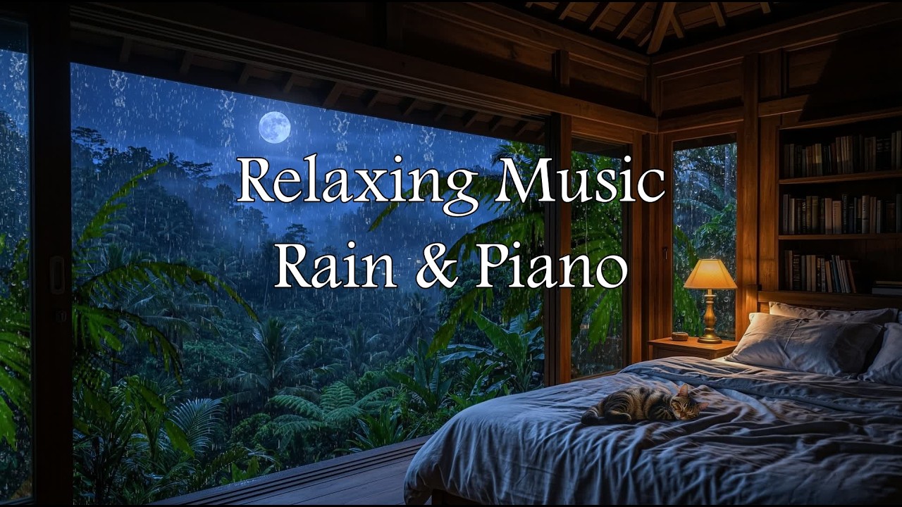 Deep Sleep Tonight 🌙 Relaxing Rain & Piano Music for Insomnia
