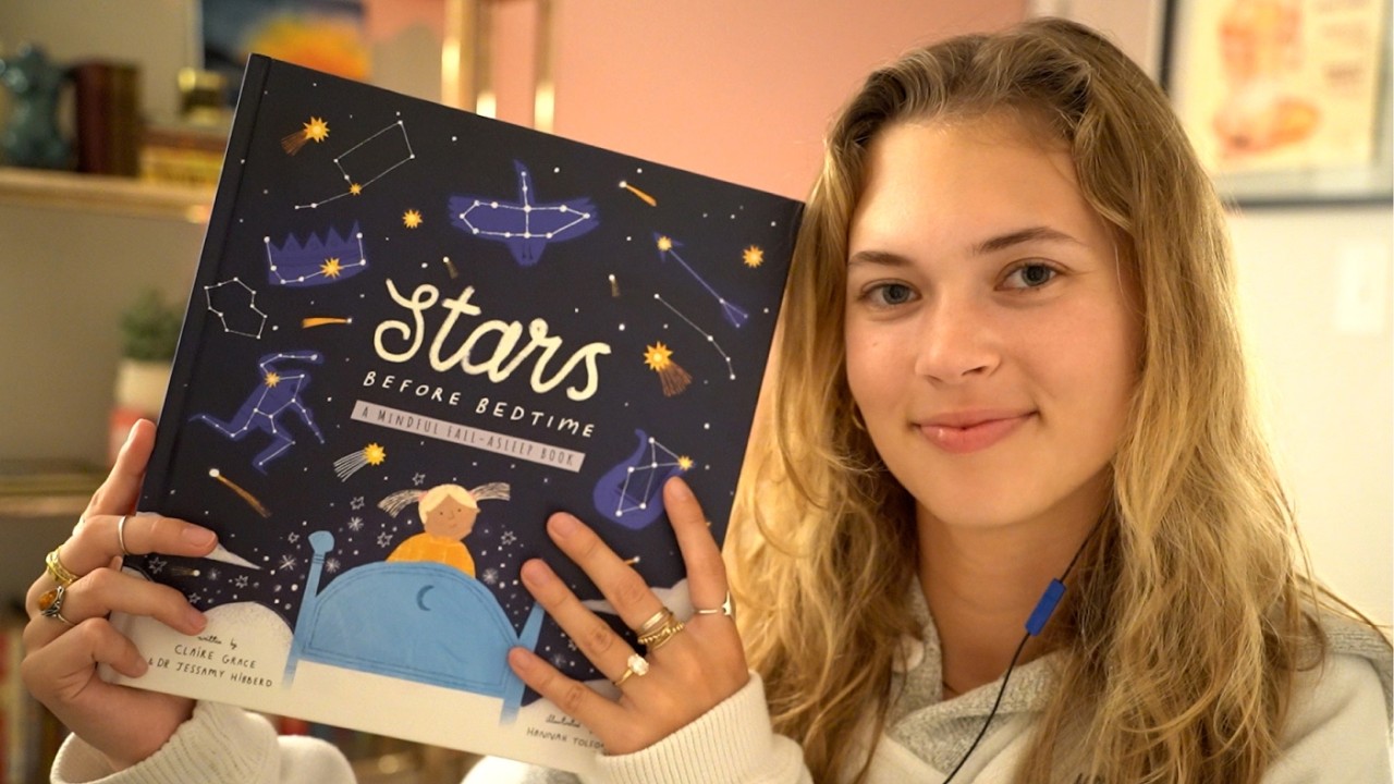 ASMR | Reading You A Bedtime Story ✨💤 cricket chirping, page turning, close whispers for sleep