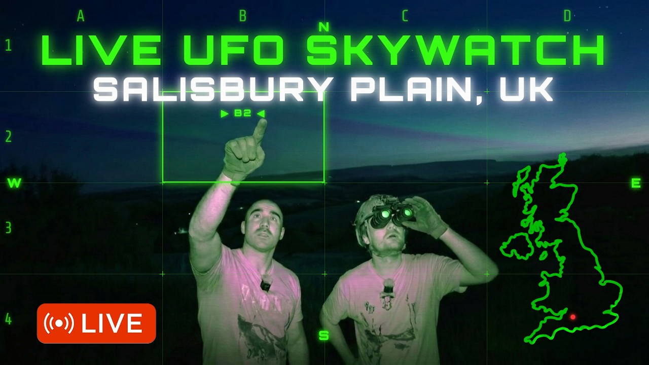 🔴 LIVE UFO Skywatch: SALISBURY PLAIN - UFO Hunt, Satellites, Strange Lights & Sky Anomalies