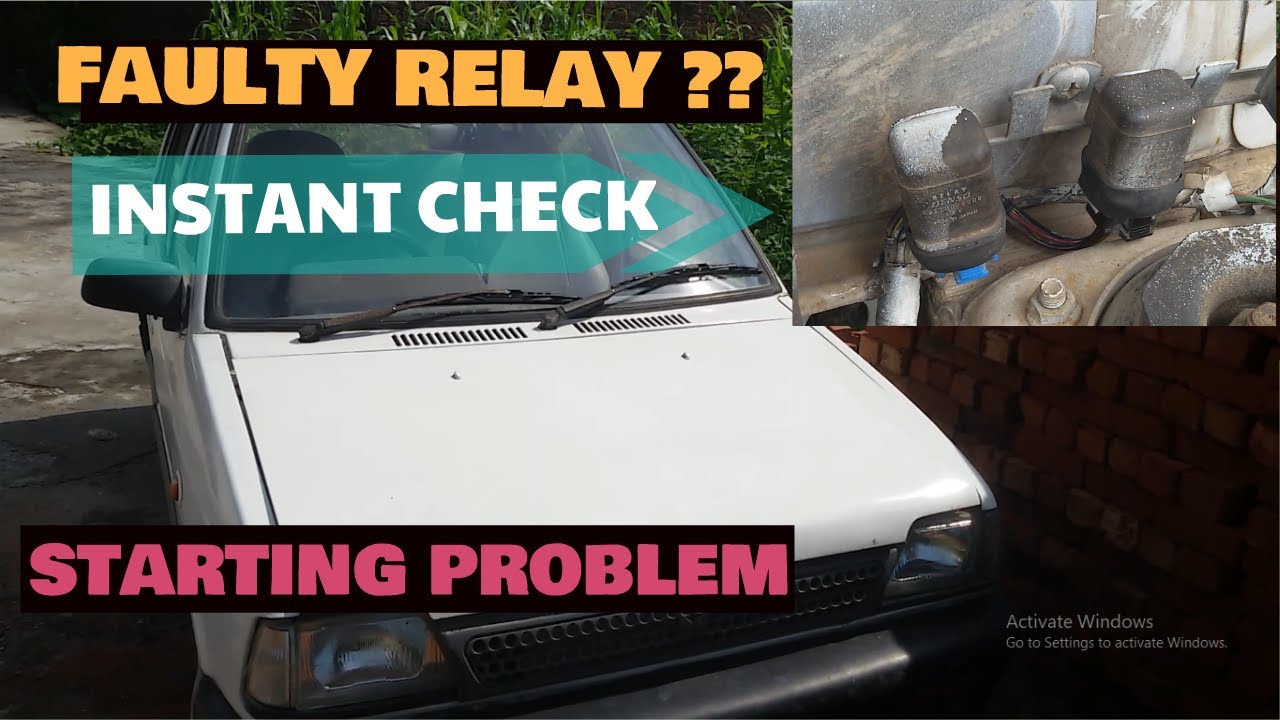 How to check relay of maruti 800 | starting problem | relay good or bad | is car relay faulty ??