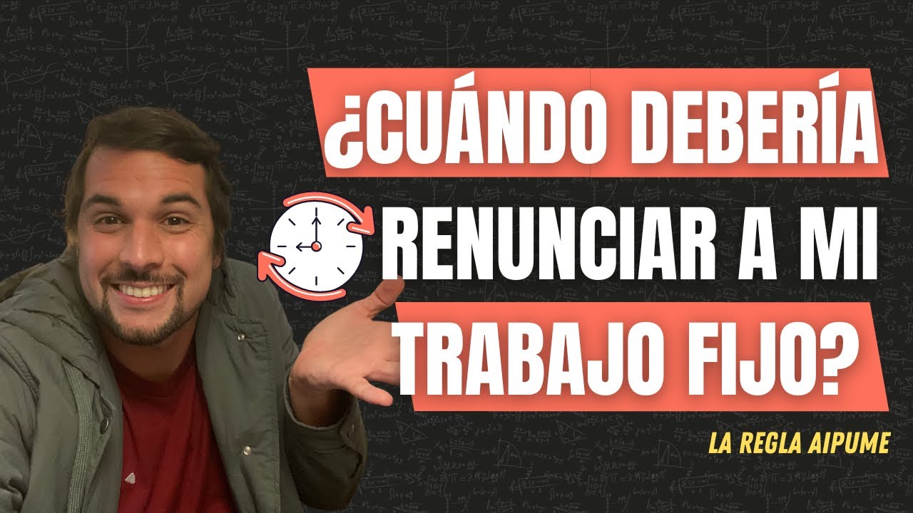 ¿Cuándo debería renunciar para dedicarme a mi emprendimiento?
