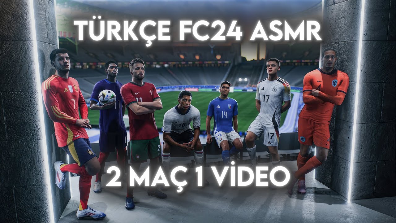 FC24 Türkçe ASMR | 2 Maç 1 Video | Oyun ASMR | #türkçeasmr