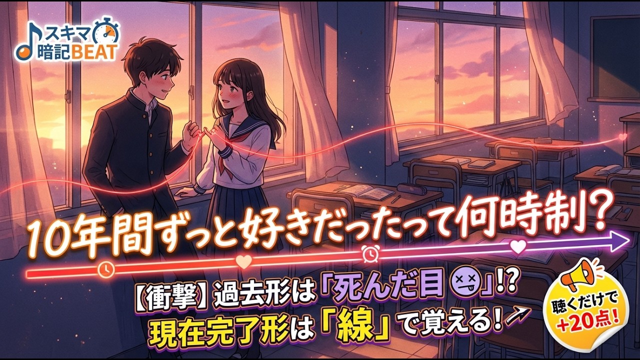 【スキマ暗記BEAT】英語・現在完了形 | 現在完了形 (Time Line Connection)
