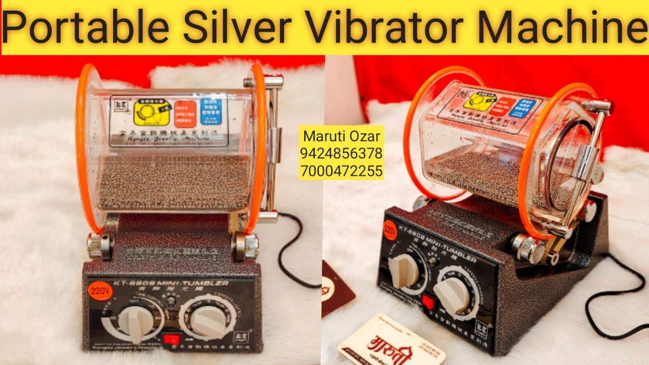 Silver Vibrator Machine | Tumbler Machine | Portable Silver Polish Machine | 9424856378
